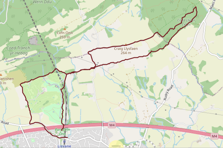 gpx plot of route gpx plot of route